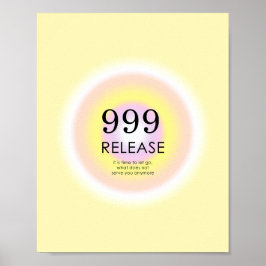 Poster Números De Anjo Numerologia Significa 999 Deixar I