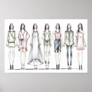Poster Números de Moda Minimalistas
