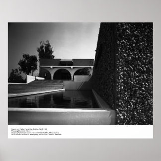Póster Números e Piscina na UCR, março de 1966, por Ansel