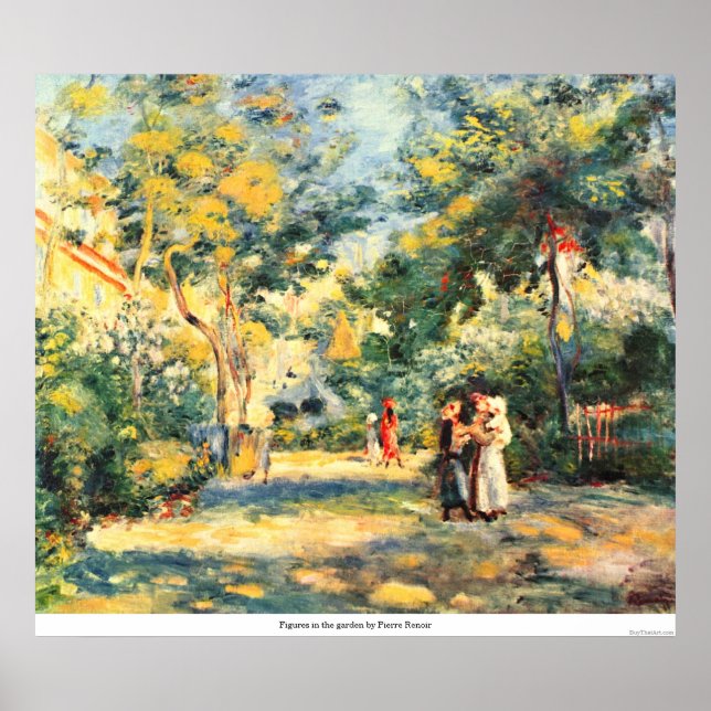 Póster Números no jardim de Pierre Renoir (Frente)