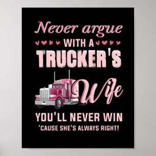 Poster Nunca Aruge com a esposa de um caminhoneiro Você
