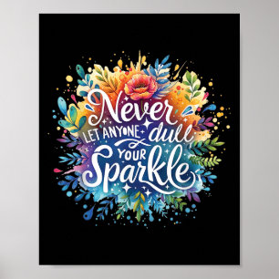 Poster Nunca Deixe Ninguém Puxar Seu Posi De Motivação De