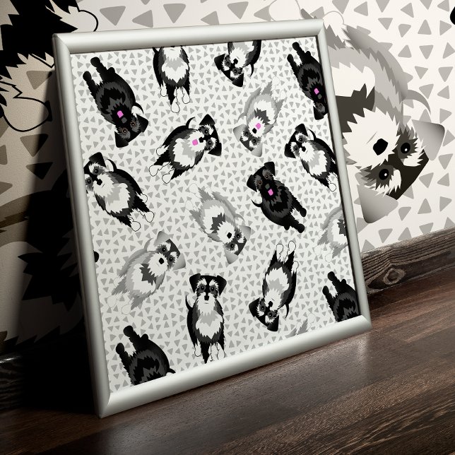 Poster Nunca Demasiados Schnauzers (Criador carregado)