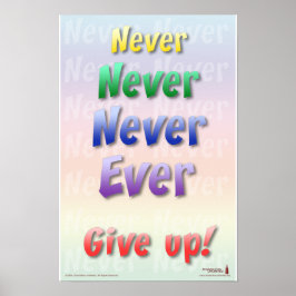 Poster Nunca Desista
