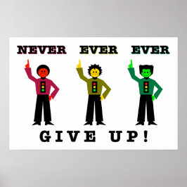 Poster Nunca Desista!