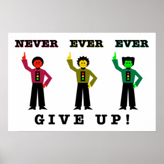 Poster Nunca Desista!