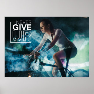 Poster Nunca Desista Da Parede Motivacional De Ciclo
