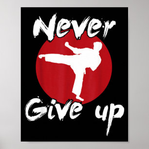 Poster Nunca Desista do Karate