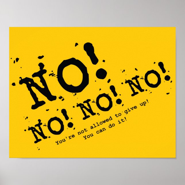 Póster Nunca Desistir (Frente)