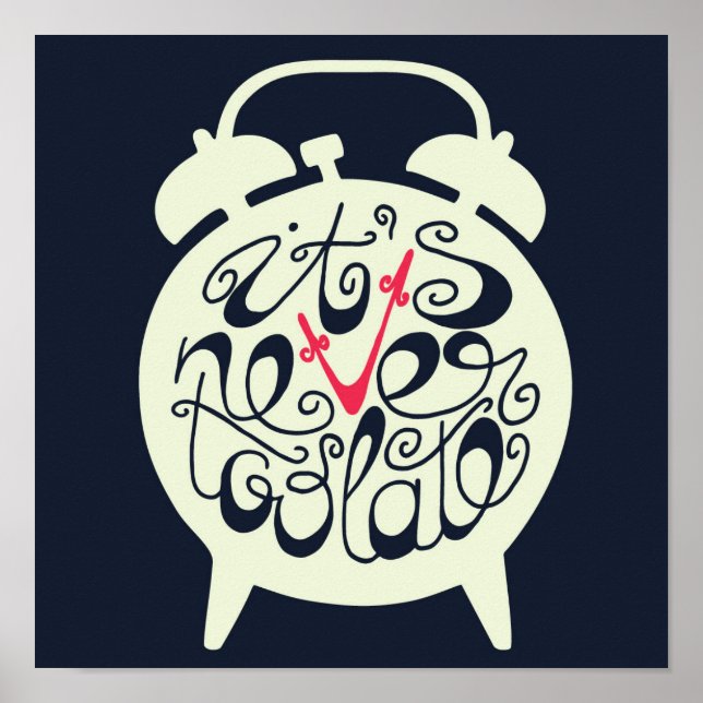 Póster Nunca é tarde demais (Frente)