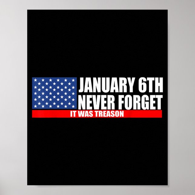 Poster Nunca esqueça 6 de janeiro Traição (Frente)