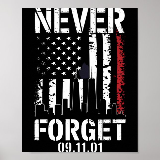 Poster Nunca esqueça o dia 11 de setembro de 2001 Nunca  (Frente)
