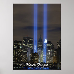 Póster Nunca esqueça o dia da relembrança das torres