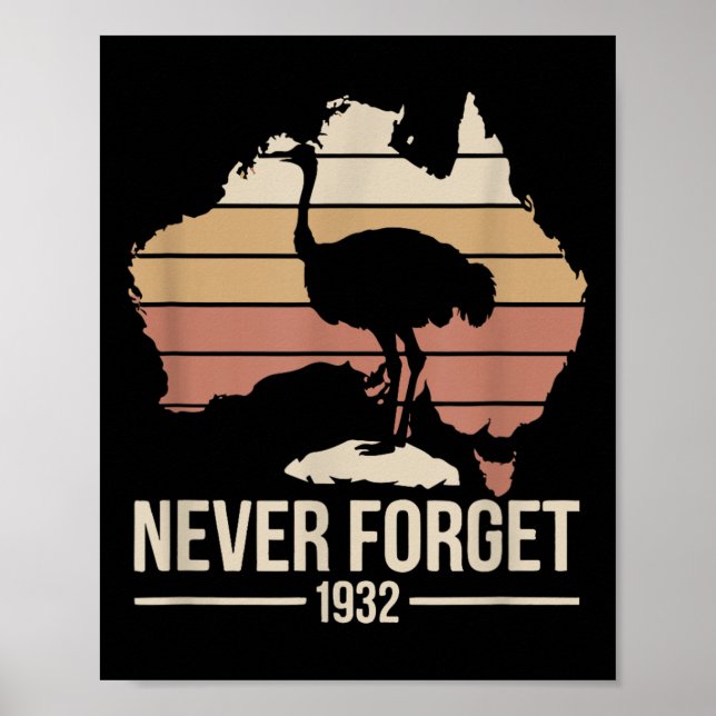 Poster Nunca Esqueça O Tributo De História Da Austrália N (Frente)