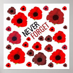 Poster Nunca Esqueça, Poppy Flower