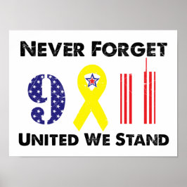 Poster Nunca Esqueçamos 9 11 Unidos