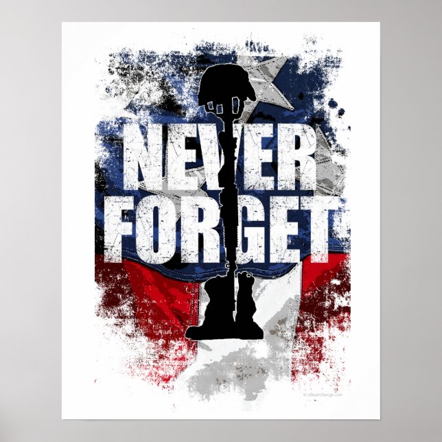 Póster Nunca Esquecer (Dia do Memorial) (Frente)