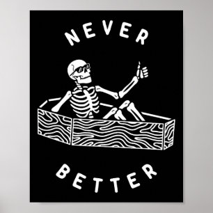 Poster Nunca Melhor Esqueleto Divertir O Halloween
