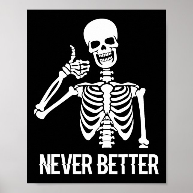 Poster Nunca Melhor Esqueletrizar O Céu, Diversão Mulhere (Frente)
