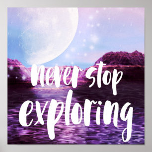 Poster Nunca Parar de Explorar