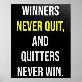 Poster Nunca Sair da Cotação Motivacional