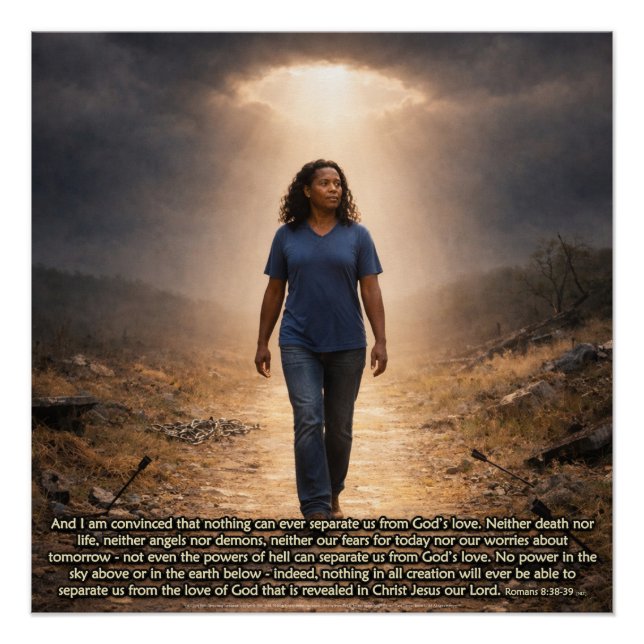Póster Nunca separado de Deus (Frente)