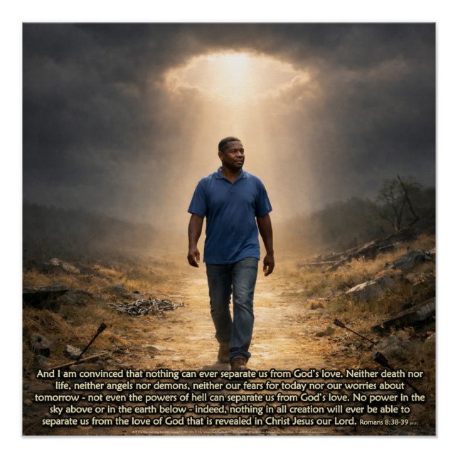 Póster Nunca separado de Deus (Frente)