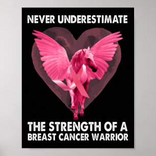 Poster Nunca Subestimar A Força De Um Cance De Mama