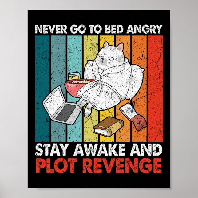 Poster Nunca Vá Para A Cama, Mantenha-Se Acordado E Faça  (Frente)