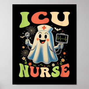 Poster Nur De Unidade De Cuidados Intensivos Com Enfermei
