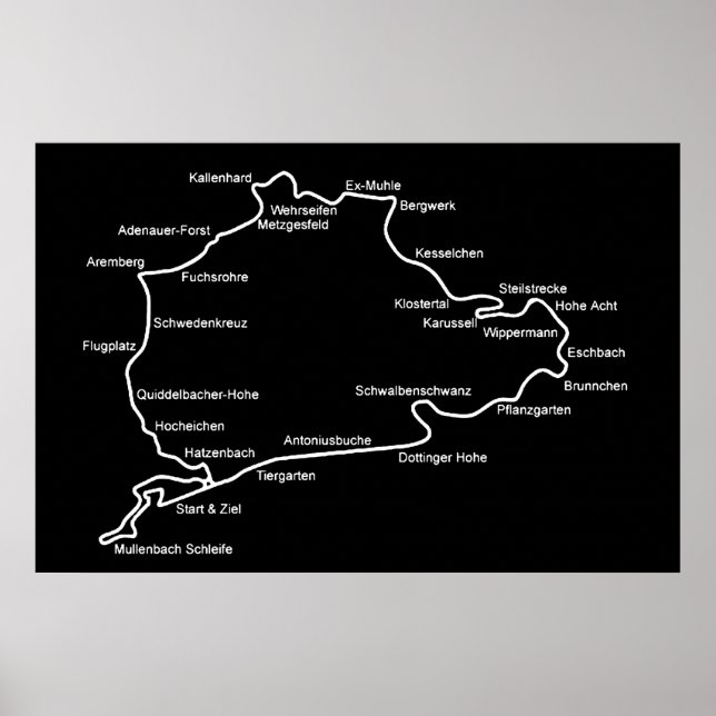Póster Nurburgring (Frente)