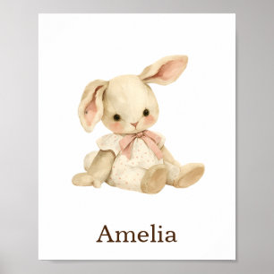 Poster Nursery Decor Toy Animal Bebê Coelho Coelho