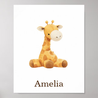 Poster Nursery Decor Toy Animal Girafa Gênero Neutro