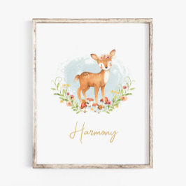 Poster Nursery Nursery Watercolor Animal