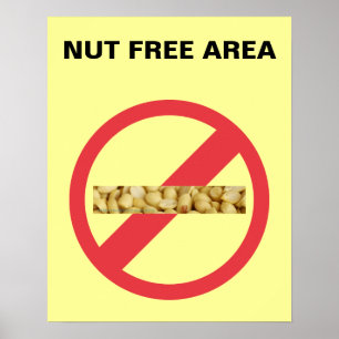 PÓSTER NUT FREE AREA