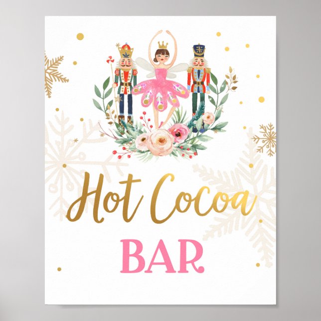 Poster Nutcracker Ballerina Bar Chocolate Quente (Frente)