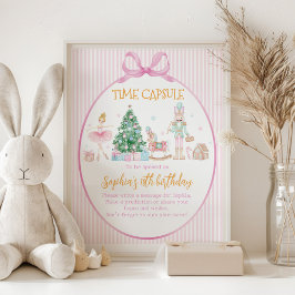 Poster Nutcracker Girl Birthday Time Capsule Sign
