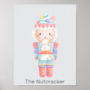 Poster Nutcracker Pastel Natal