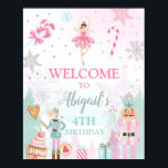Poster Nutcracker Sinal de Boas-vindas Terra de Doce Aniv<br><div class="desc">Europeia: Um bom jeito de dar as boas-vindas aos seus convidados à festa de aniversário! Tema do maluco.</div>