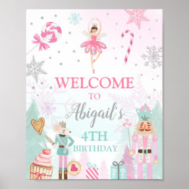 Poster Nutcracker Sinal de Boas-vindas Terra de Doce Aniv