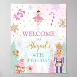 Poster Nutcracker Sinal de Boas-vindas Terra de Doce Aniv