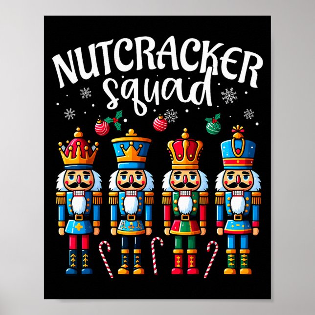 Poster Nutcracker Squad Pajama Merry Christmas Toddler Bo (Frente)