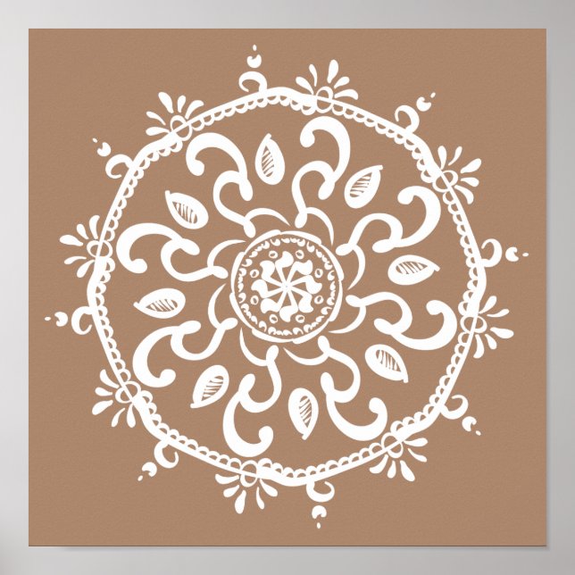 Poster Nutmeg Mandala (Frente)