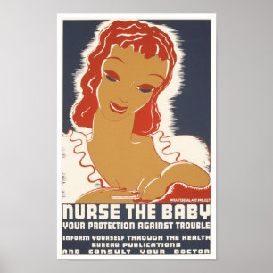 Póster Nutra o bebê