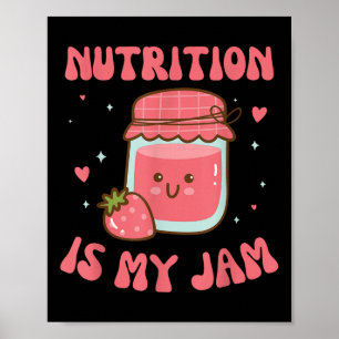 Poster Nutrição É Meu Engraçado Dietitiano E Cama De Saúd