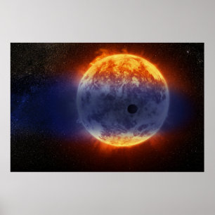 Poster Nuvem De Gás De Hidrogênio Do Exoplaneta Gj 3470b