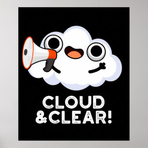 Poster Nuvem E Clima Engraçado Claramente Engraçado Escur