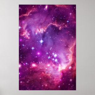 Poster Nuvem Magelálica Pequena Roxa