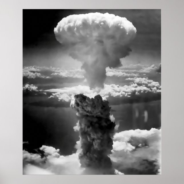 PÓSTER NUVEM MUSHROOM SOBRE HIROSHIMA 1945 (Frente)