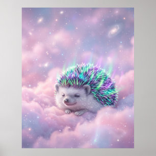 Poster Nuvem Nebulosa Espaço Arte Aurora Ouriço